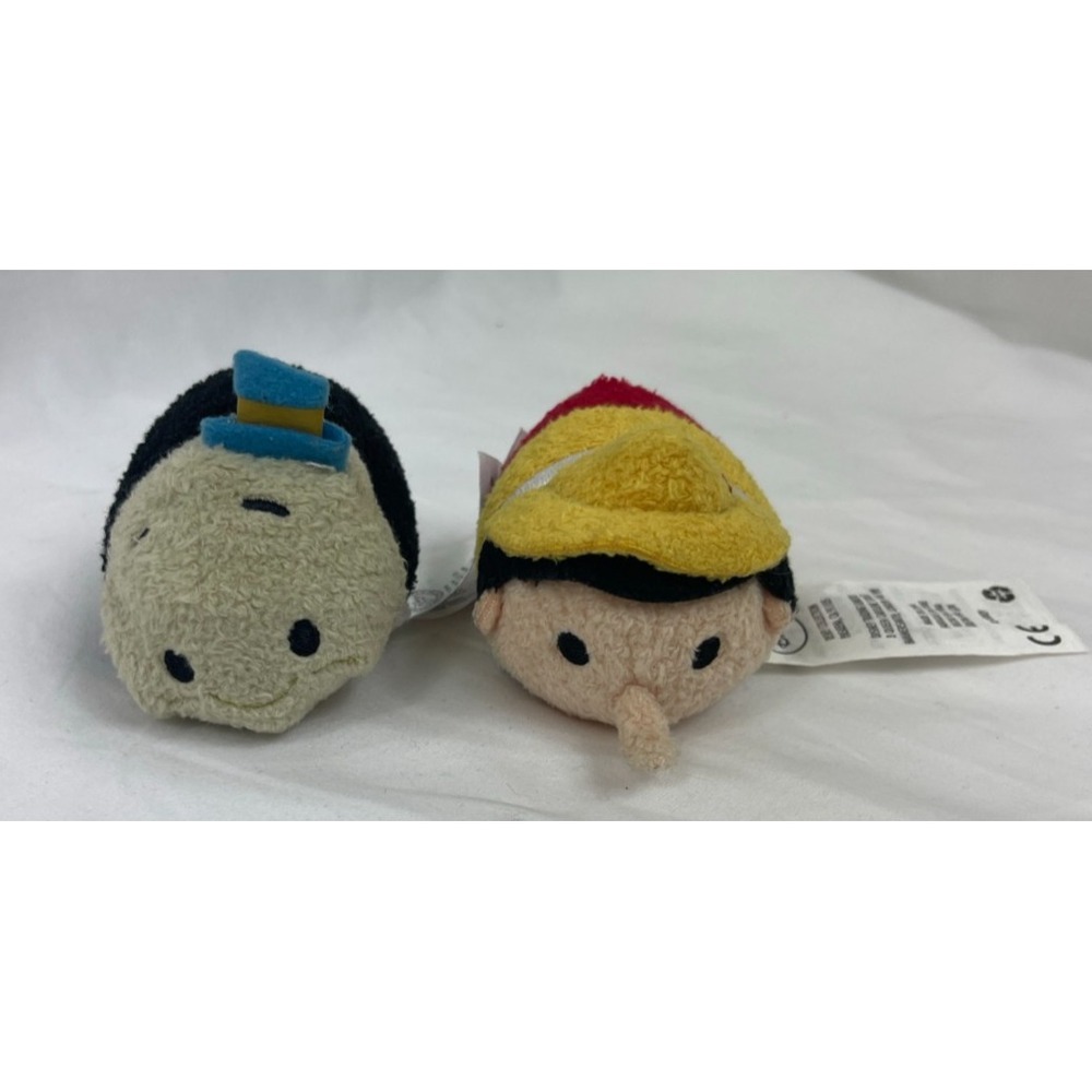 Disney Tsum Tsum Pinocchio Jiminy Cricket Mini Plush, Set Of 2